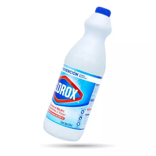 Blanqueador Clorox, cloro 930 ml. .