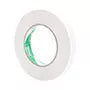 Cinta doble capa DEVEK 18 mm x 50 m colo r blanco, cinta de polipropileno