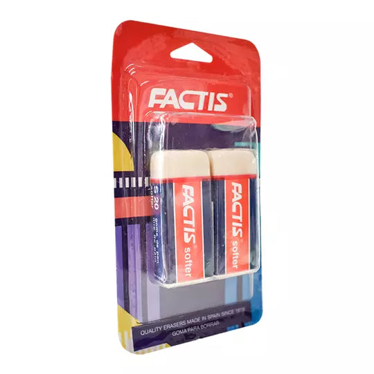 Goma Factis S20 con faja de cartón blíst er 2 piezas