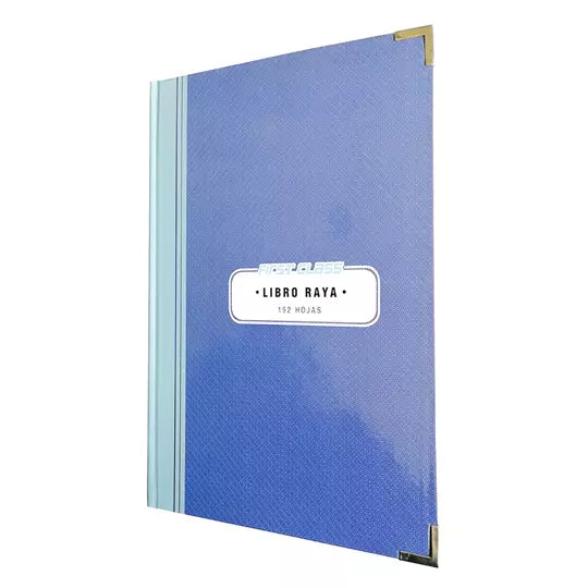 Libro raya frances 192 hojas First Class color azul 24.3 x 34.6 cm