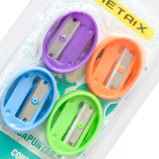 Sacapuntas DIX DIETRIX reforzado BLISTER de 4 pzas