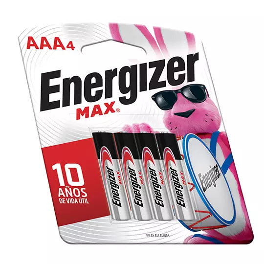 Pila Alcalina Energizer AAA blíster con 4 pzas