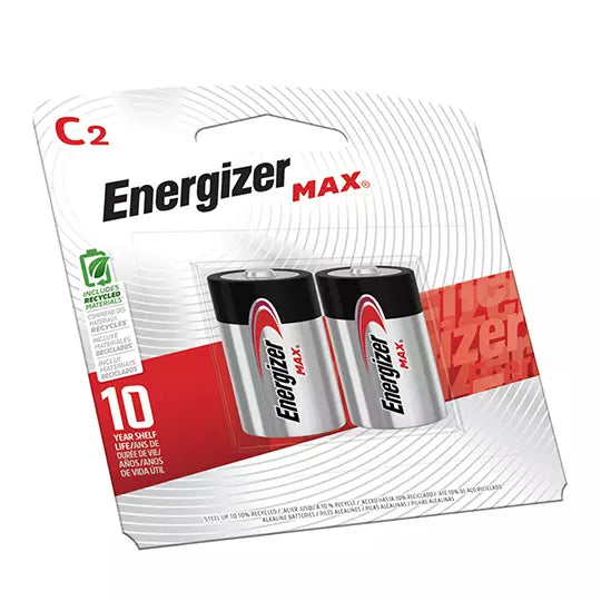 Pila Alcalina Energizer C blíster con 2 pzas