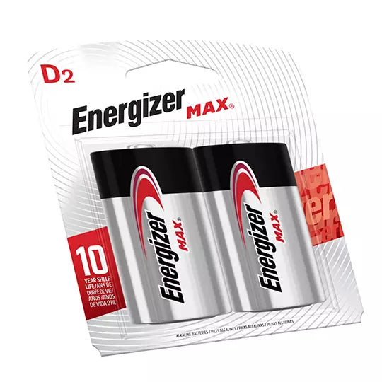 Pila Alcalina Energizer D blíster con 2 pzas