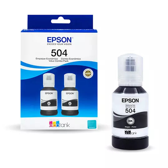 Kit tintas negras Epson T504 2 pzas. .
