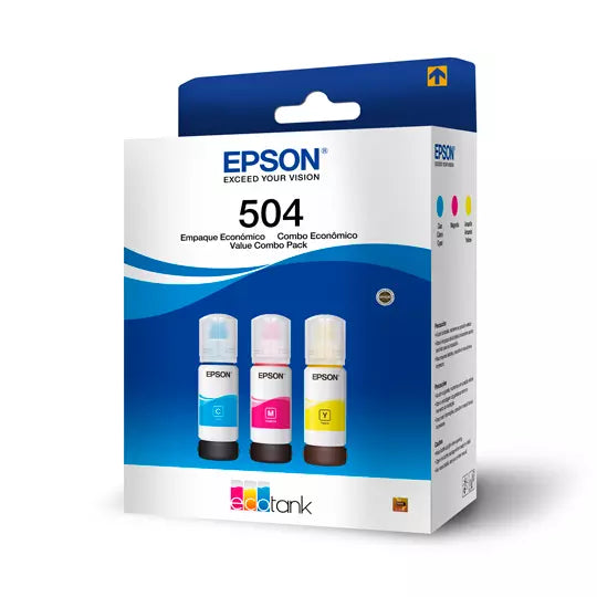 Kit tintas de color Epson T504 3 pzas. .