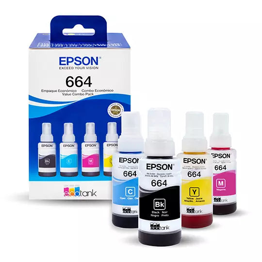 Kit tintas de color Epson T664 4 pzas .