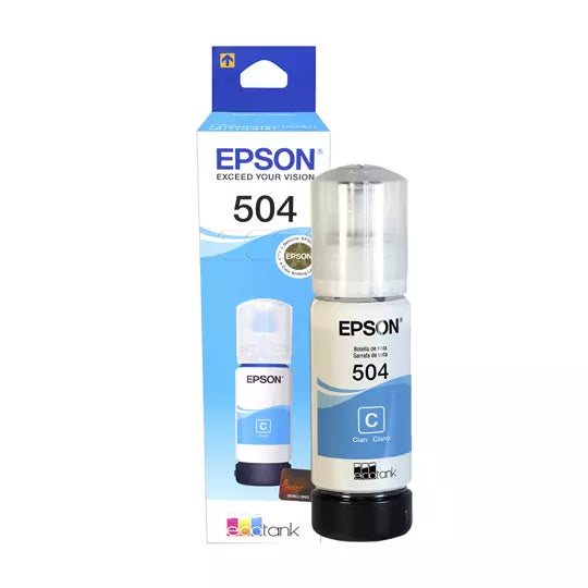 Depósito de desecho de tinta Epson T504 - Azul ciánico - Inyección de tinta - 70 mL - 1