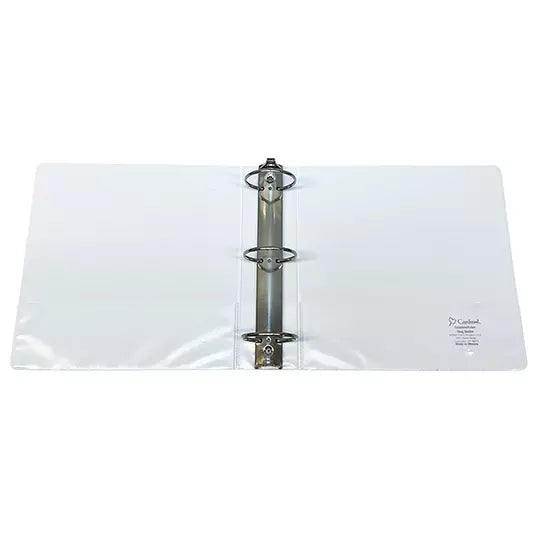 Carpeta panorámica económica Cardinal ca rta blanca herraje de 2 pulgadas "O"