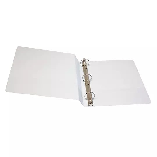 Carpeta panorámica Oxford carta blanca h erraje de 1 1/2 pulgadas "O"
