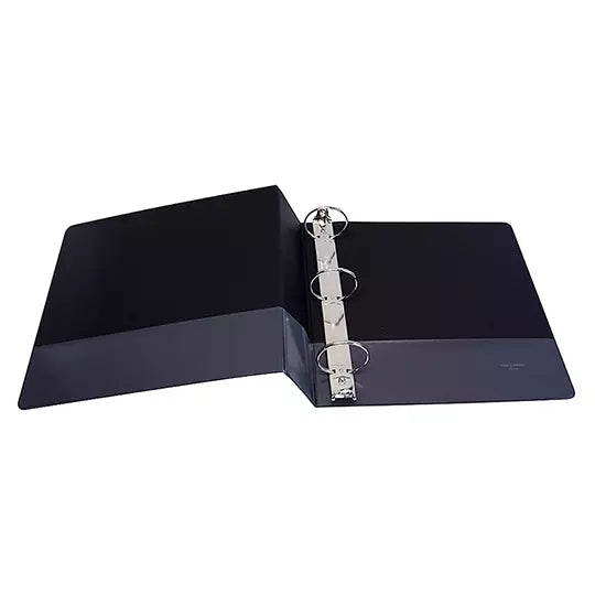 Carpeta panorámica Oxford carta negra he rraje de 2 pulgadas "O"