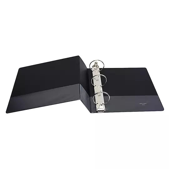 Carpeta panorámica Oxford carta negra he rraje de 3 pulgadas "O"