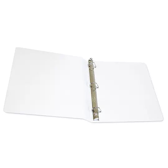 Carpeta panorámica Oxford carta blanca h erraje de 1 pulgada "D"