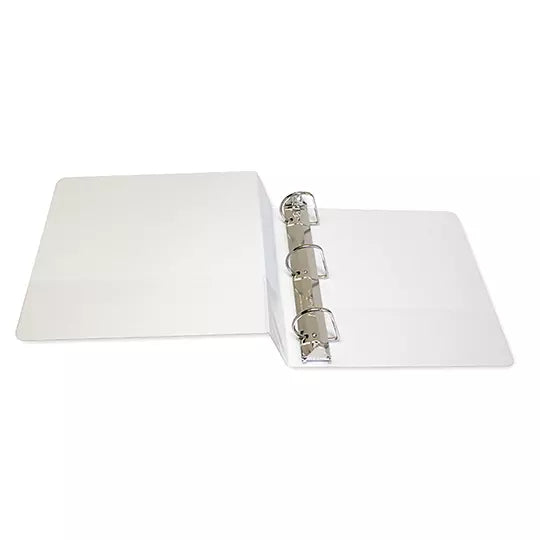 Carpeta panorámica Oxford carta blanca h erraje de 2 pulgadas "D"
