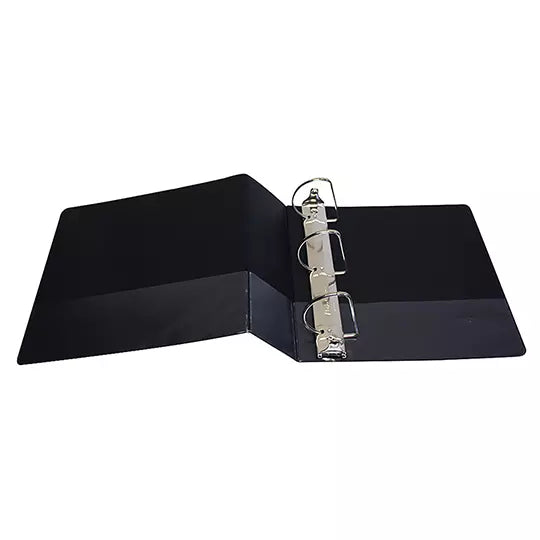 Carpeta panorámica Oxford carta negra he rraje de 3 pulgadas "D"