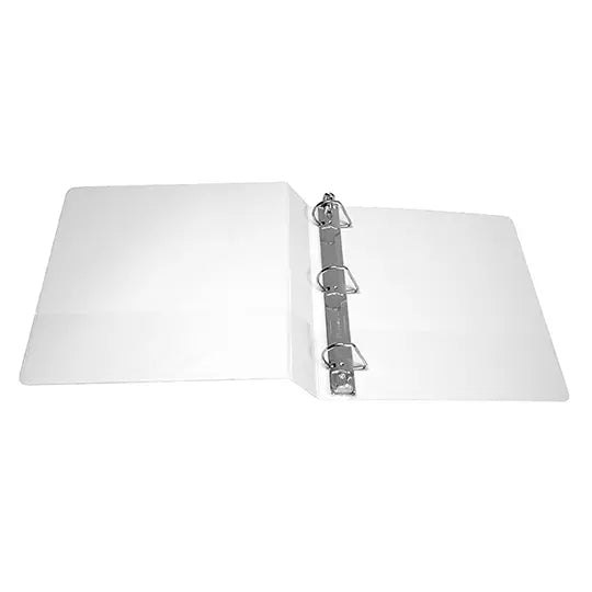 Carpeta panorámica Oxford carta blanca h erraje de 1 1/2 pulgadas "D"