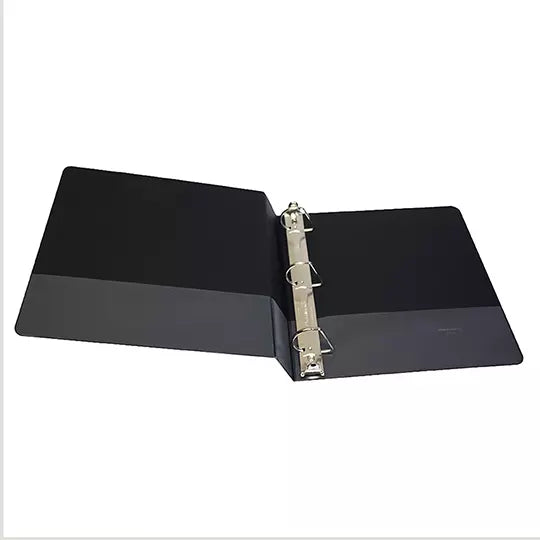 Carpeta panorámica Oxford carta negra he rraje de 1 1/2 pulgadas "D"