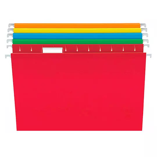 Folder colgante Pendaflex carta colores surtidos caja con 25 pzas
