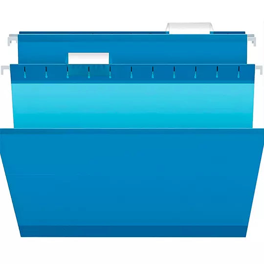 Folder colgante Pendaflex carta color az ul claro caja con 25 pzas