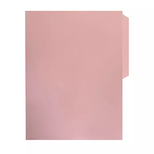 Folder manila Oxford carta color rosa ce ja 1/2 caja con 100 pzas