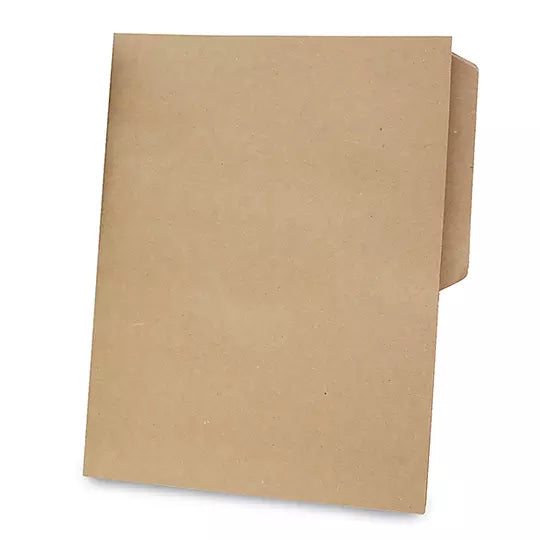Folder kraft Oxford carta ceja 1/2 caja con 100 pzas