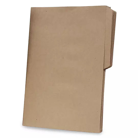 Folder kraft Oxford oficio ceja 1/2 caja con 100 pzas