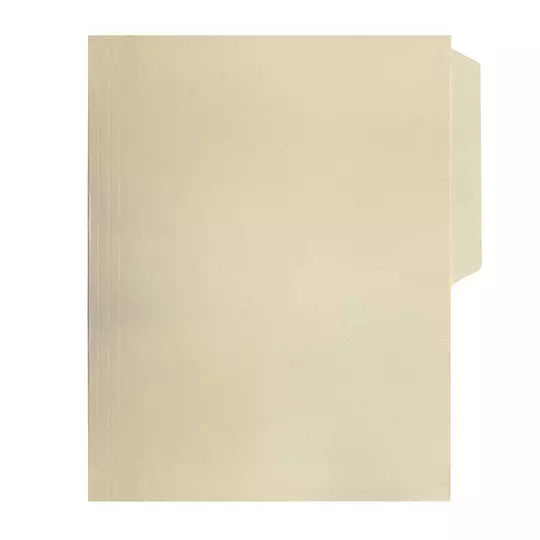 Folder manila Oxford carta color crema c eja 1/2 caja con 100 pzas