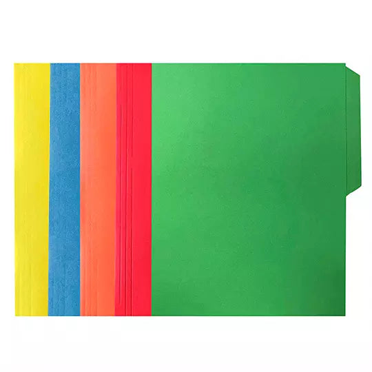 Folder de color Oxford carta colores sur tidos ceja 1/2 caja con 25 pzas