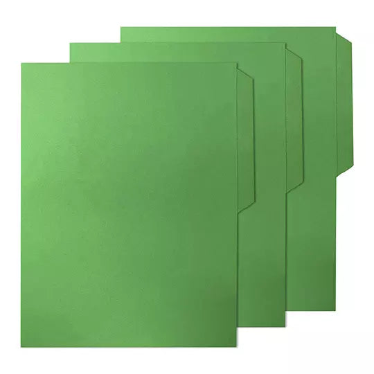 Folder de color Oxford carta color verde ceja 1/2 caja con 25 pzas