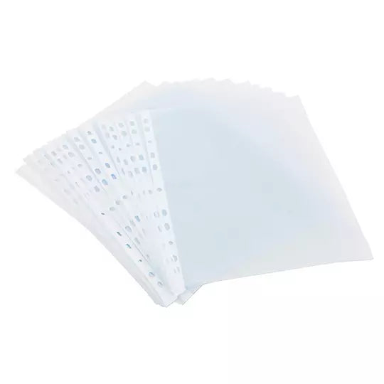 Protector de hojas Oxford carta antirref lejante caja con 100 pzas
