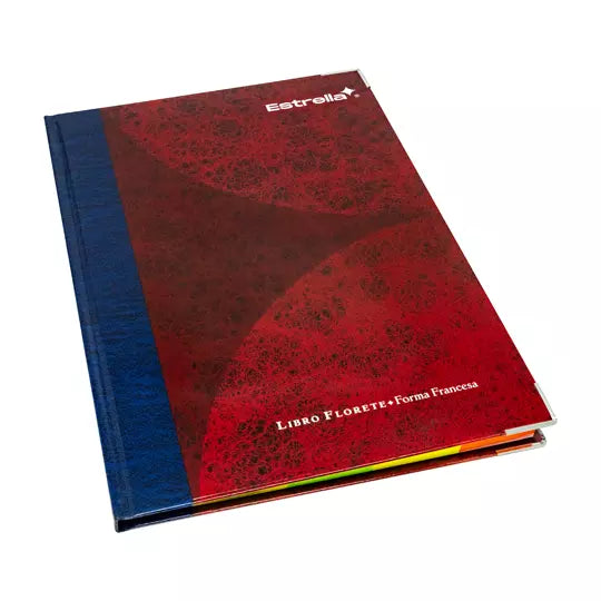 LIBRO FLORETE FORMA FRANCESA MAYOR 1 PIEZA 96 HOJAS