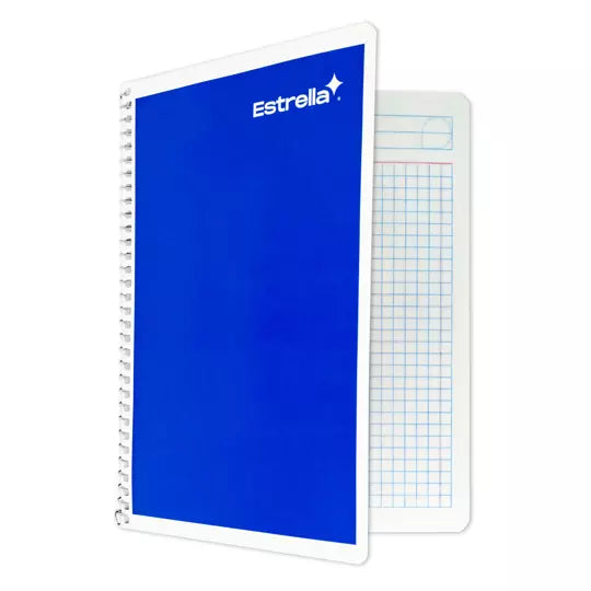 Cuaderno espiral forma francesa Estrella cuadro chico 5 mm 100 hojas