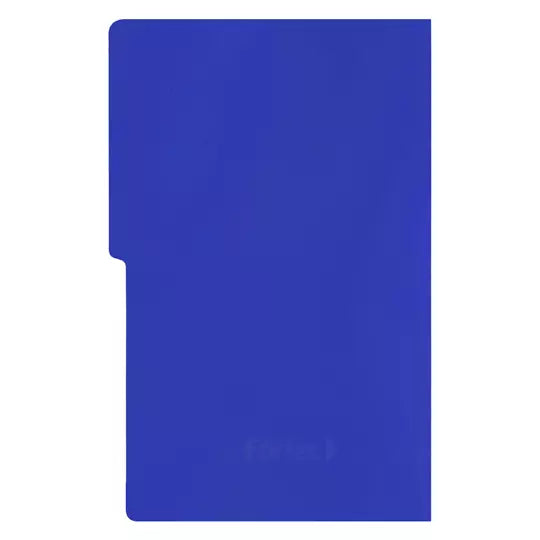 Carpeta pressboard con broche Fortec ofi cio color azul rey, paquete c/10 pzas