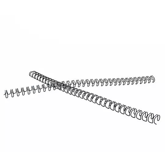 ARILLO METALICO TWIN LOOP COLOR NEGRO DE 5/16 PULGADAS, CAJA CON 20 PZAS