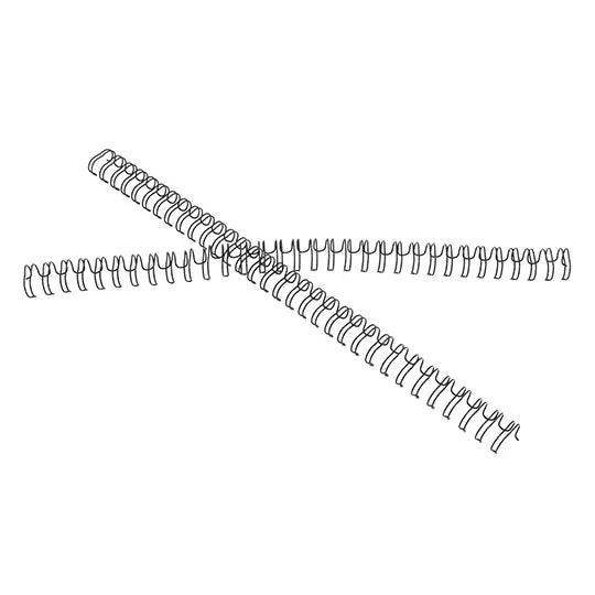 ARILLO METALICO TWIN LOOP COLOR NEGRO DE 3/8 PULGADAS, CAJA CON 20 PIEZAS