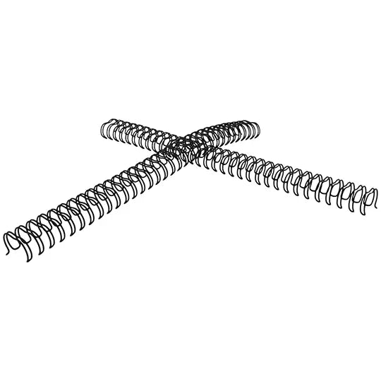 ARILLO METALICO TWIN LOOP COLOR NEGRO DE 9/16 PULGADAS, CAJA CON 20 PIEZAS
