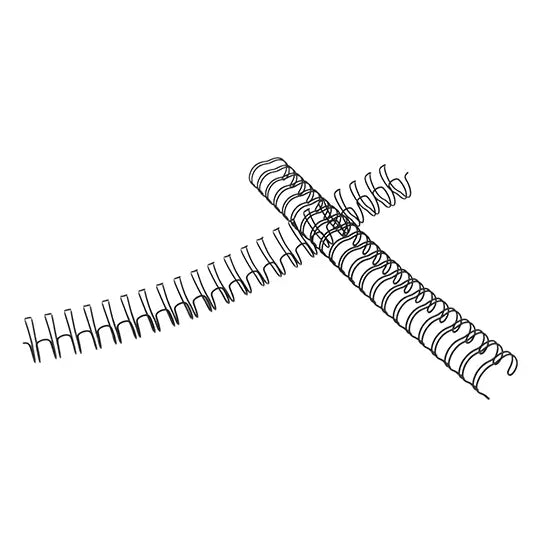 ARILLO METALICO TWIN LOOP COLOR NEGRO DE 5/8 PULGADAS, CAJA CON 20 PIEZAS
