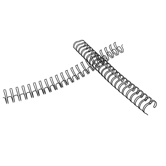 ARILLO METALICO TWIN LOOP COLOR NEGRO DE 3/4 PULGADAS, CAJA CON 20 PIEZAS