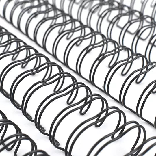 ARILLO METALICO TWIN LOOP COLOR NEGRO DE 7/8 PULGADAS, CAJA CON 20 PIEZAS