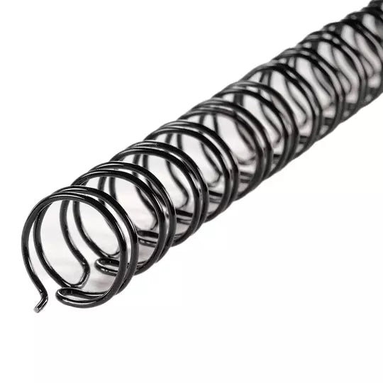 ARILLO METALICO TWIN LOOP COLOR NEGRO DE 1 PULGADA, CAJA CON 20 PIEZAS