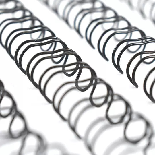 ARILLO METALICO TWIN LOOP COLOR NEGRO DE 5/16 PULGADAS, CAJA CON 100 PIEZAS