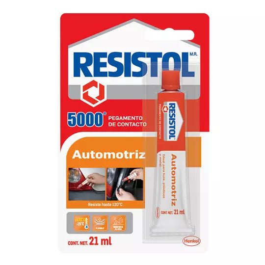 Pegamento de contacto Resistol 5000 Auto motriz tubo de 21 ml