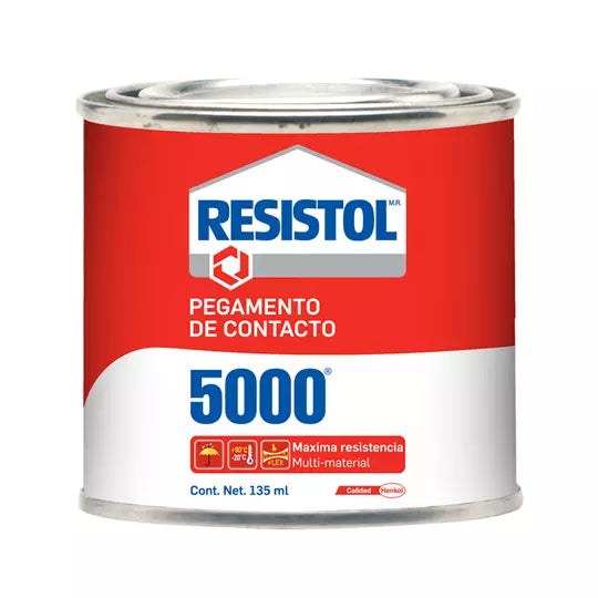 Pegamento de contacto Resistol 5000 amar illo lata de 135 ml