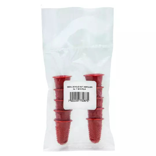 Dedal Hercules de hule no. 11. bolsa con 10 piezas