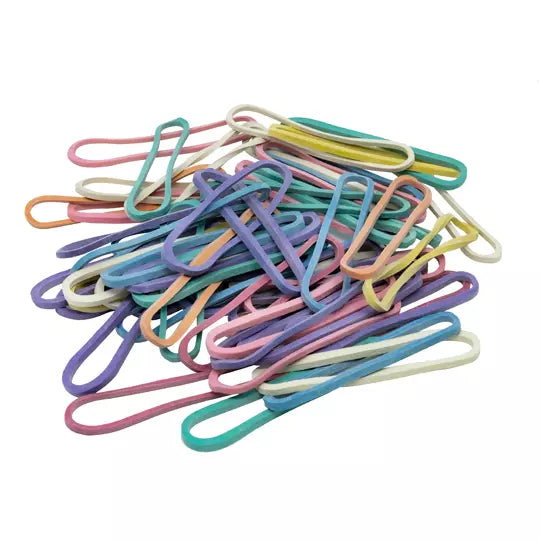 Ligas Hercules de hule no. 18 colores su rtidos. bolsa con 80 gramos