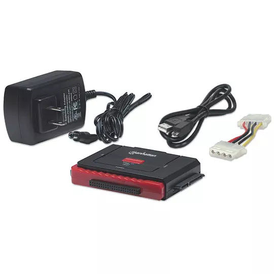 Manhattan Adaptador USB 2.0 a HDD IDE40/SATA OTB - Manhattan Adaptador USB de Alta Velocidad 2. a SATA/ IDE