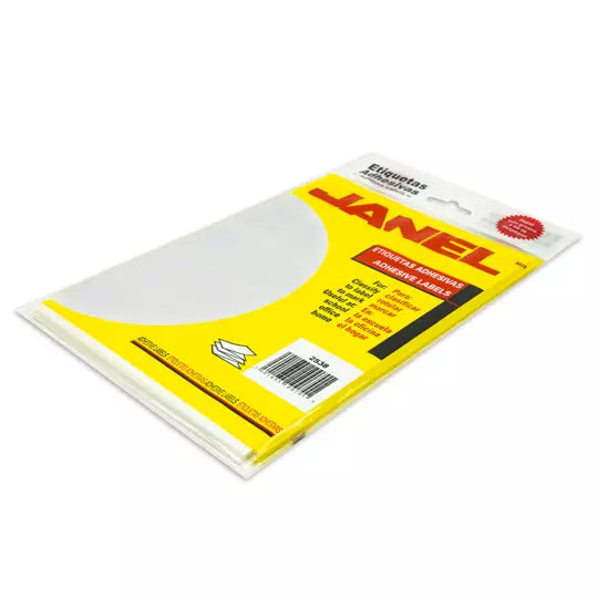 Etiqueta blanca JANEL clasica no. 7 con 500 etiquetas de 25x38mm