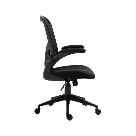 Silla ejecutiva MUNDO IN mod. Vest con m alla y asiento en tela color negro