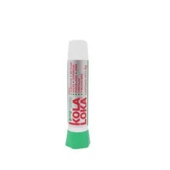 Pegamento instantáneo KOLA LOKA precisió n 2 gramos de cianoacrilato.