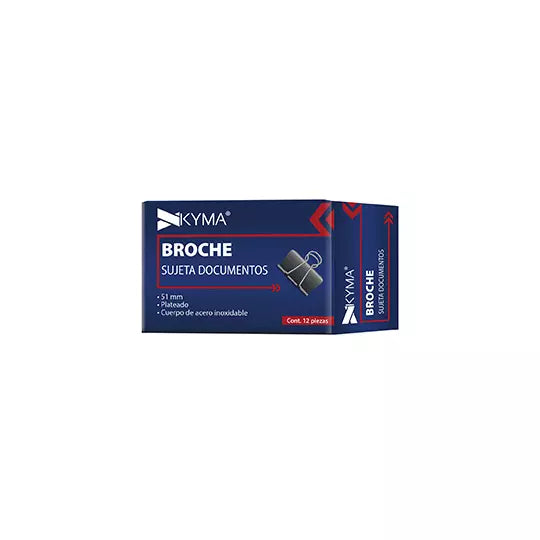 Sujeta documentos kyma binder 51mm c/12 pzs